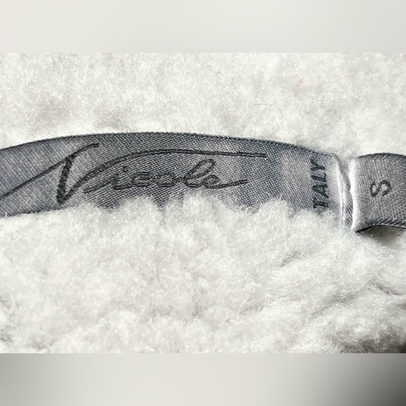 Grey Faux Shearling Sherpa Fleece Vest Asymmetrical Zipper Size Small by Nicole - Picture 2 of 16